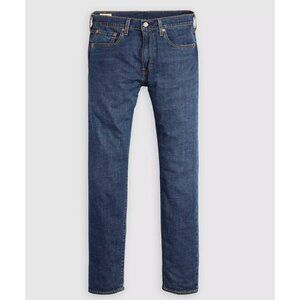 Levi's Premium 502 36x32 Taper Fit Linen+ Denim  Jeans Part The Sea Dark Wash